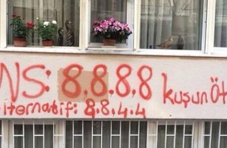 DNS de Google escritos en un graffiti en Turquia